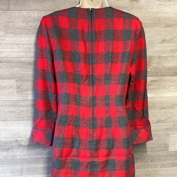 Santa Fe grey and red dress size 4 - Picture 5 of 9